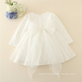 Withe girl lace party flower children clothing kids fancy dress photos